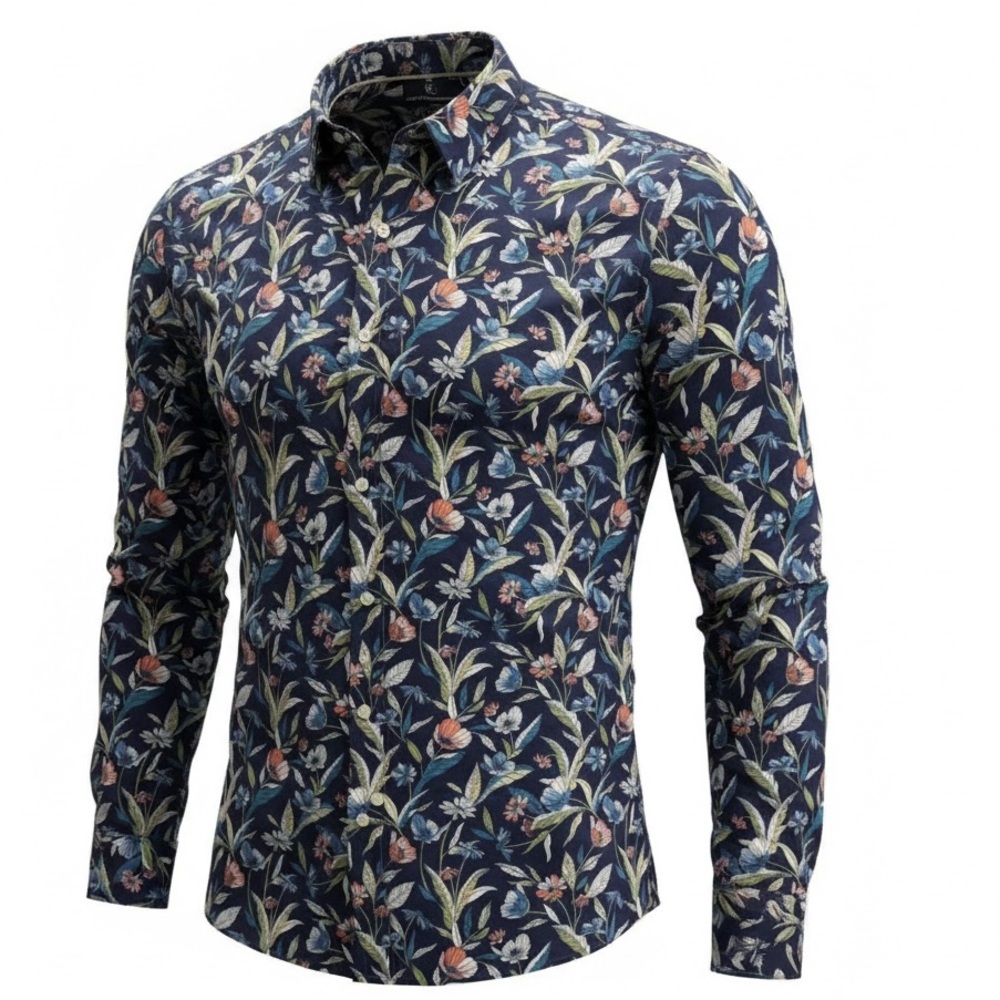 Hart Schaffner Marx Floral Button-Down Shirt – Men’s XXL